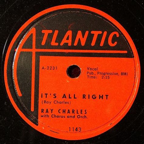 Atlantic Records Ray Charles Record Label Logo Atlantic Records