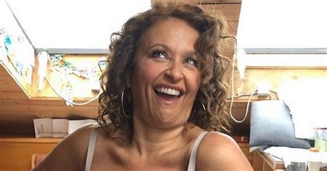 loose women s nadia sawalha strips down to bra to make embarrassing confession daily star