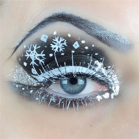 Winter Is Coming Snowflake Eye Makeup Eyemakeupparty Eyemakeupart
