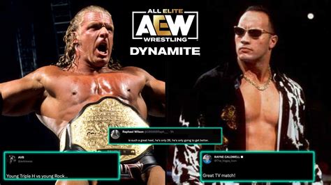 Young Triple H Vs Young Rock Wrestling World Amazed By Aew Stars