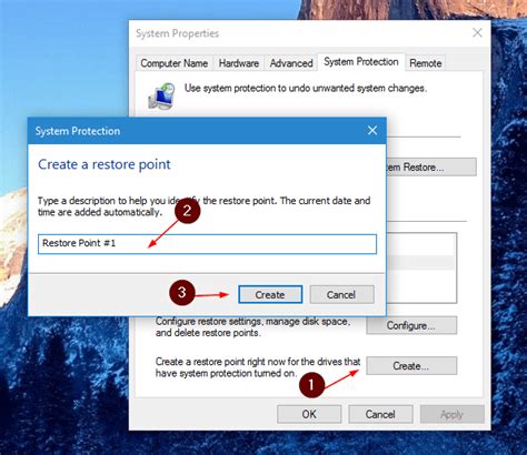 How To Turn On And Create A System Restore Point In Windows 10 Next