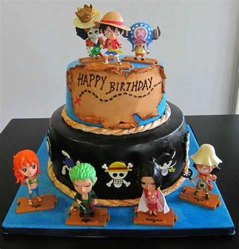 One Piece Cake ~~ Naruto Birthday Luffy Cake Birthday One Piece