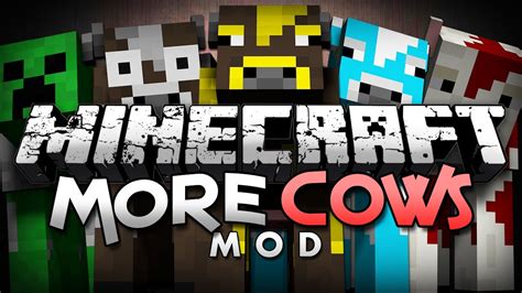 Minecraft More Cows Mod 12 New Cows Youtube