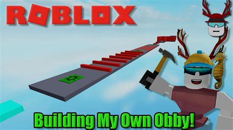 Let S Build An Obby Roblox Studio Building Youtube