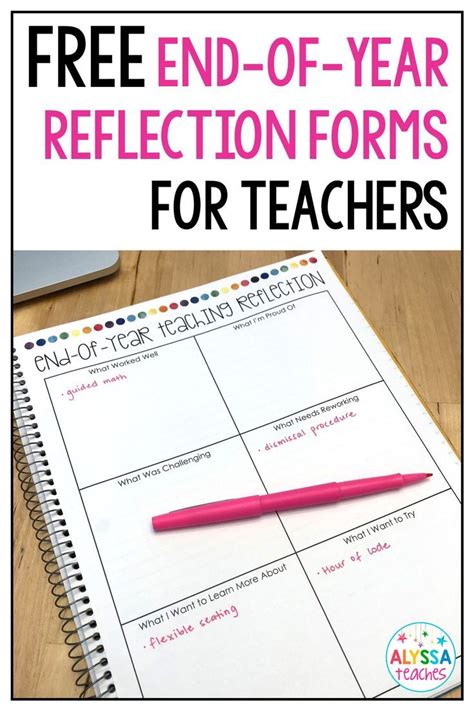 This Free Teacher Reflection Sheet Is A Great Way For Teachers To Think