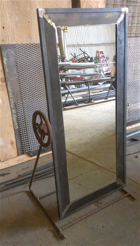 Adds chic modern style to any room. steel full length mirror - Industrial - Floor Mirrors ...