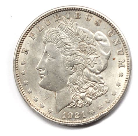 1921 1 Morgan Silver One Dollar Us Coin Philadelphia Wide Etsy