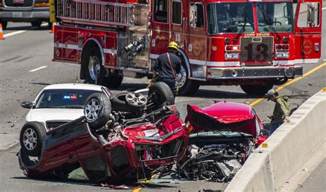 4 Hospitalized In Rollover Crash That Shut Down Southbound 710 Freeway