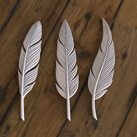 3d Printable Feathers By Tishchenkov Dmitrii