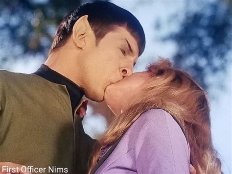 This Side Of Paradise S E Star Trek TOS Leonard Nimoy Spock Kiss First Officer Nims