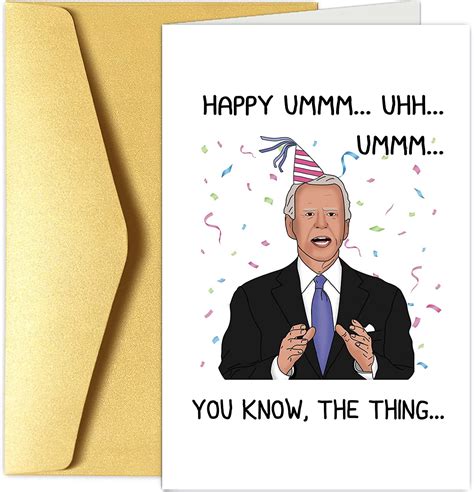 Joe Biden Birthday Card Funny Happy Birthday Card For Him