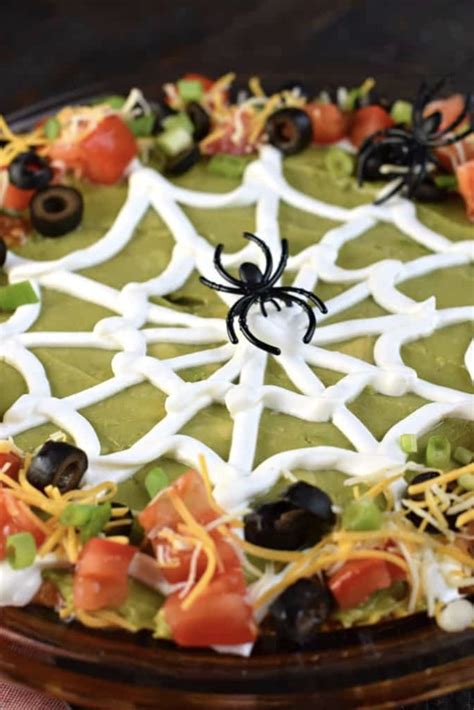 Spooky 7 Layer Taco Dip Best Halloween Appetizer And Finger Food