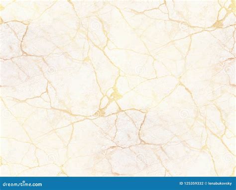 White Marble With Golden Veins Seamless Background Stock Photo
