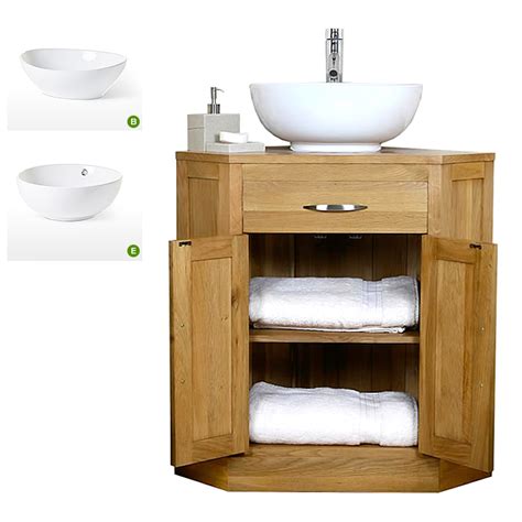 50 Off Oak Corner Vanity Unit With Basin Bathroom Prestige