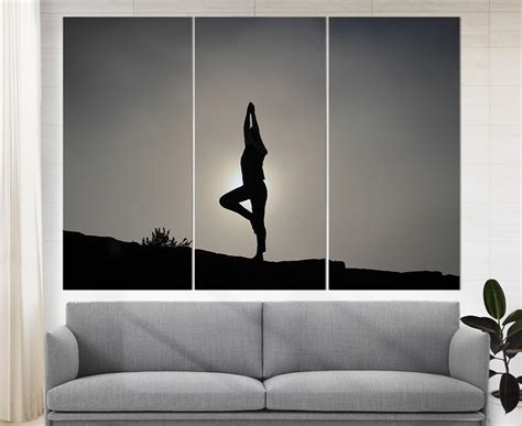 Yoga Wall Art Yoga Motivation Canvas Print Yoga Canvas Art Etsy