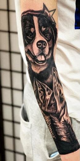 12 Beautiful Bernese Mountain Dog Tattoo Ideas For Dog Lovers Pet Reader