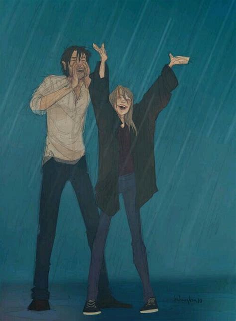 Dancing In The Rain Drawings Couple Drawings Character Inspiration
