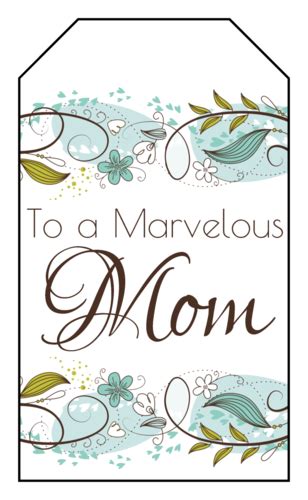 Floral Mother S Day Gift Tag Template Onlinelabels