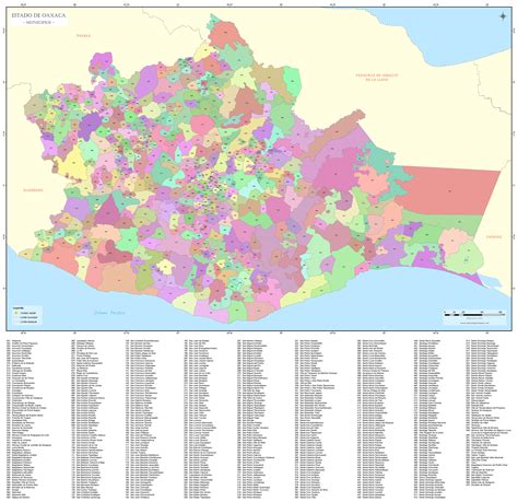 Mapa De Municipios De Oaxaca Descargar Mapas