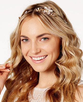Josette Rhinestone Metallic Flower Headband Reviews Handbags Accessories Macy S