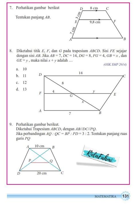 2 lingkup kompetensi materi bahasa inggris smp/mts. Jawaban Matematika Kelas 7 Semester 2 Hal 130 - Kanal Jabar