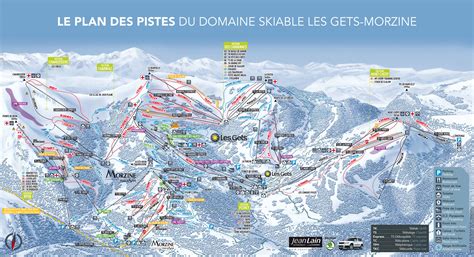 Les Gets Piste Map Plan Of Ski Slopes And Lifts Onthesnow