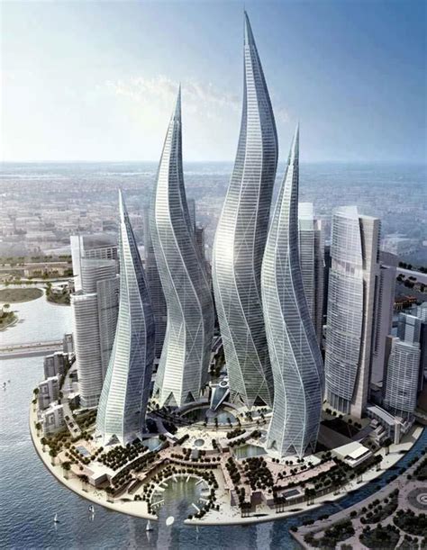 Futuristic Project Of 4 Dubai Towers Representinghope Harmony Growth