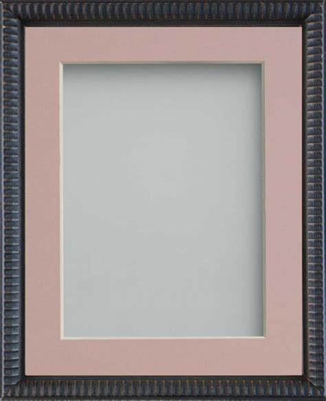 Grantham Black 8x8 Frame With Pink Mount Cut For Image Size 5x5