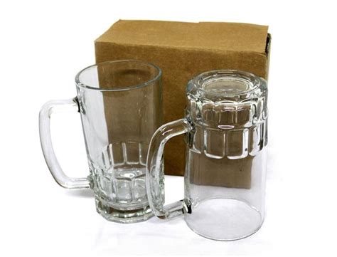 Sublimation Beer Mug Glass 22oz Stein Glass Heat Press Transfer Printing Clear Ebay