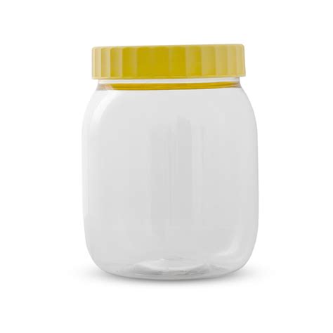 Retail Clear Plastic Jarpet Container With Lid 1000ml 1 Piece
