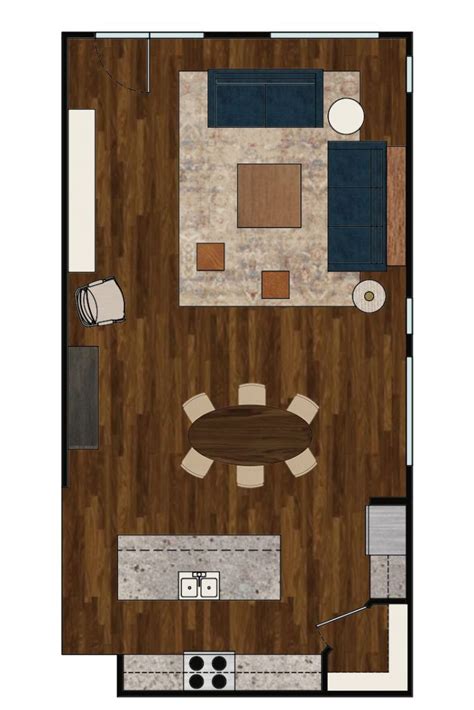 Open Plan Kitchen Living Room Floor Plan 50 Open Floor Plan Kitchen And