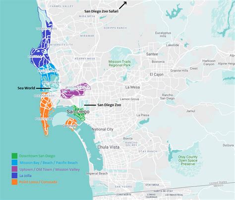 Map Of San Diego Neighborhoods Maps Catalog Online