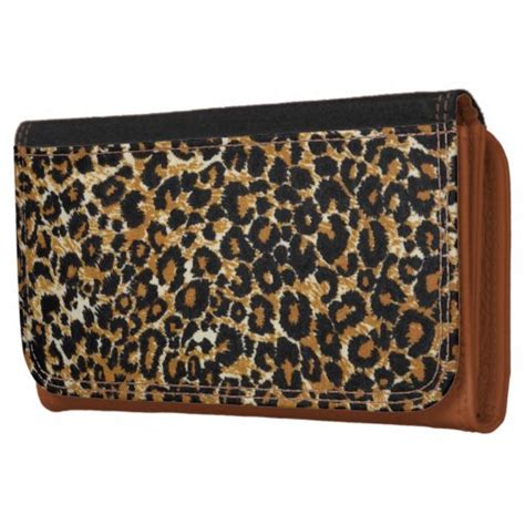 Stylish Leopard Fur Leopard Print Wallet Zazzle