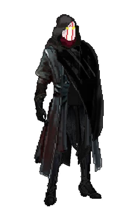 A More Detailed Pixel Art Style I Used To Create An Rpg Assassin Type Of Character As A Project