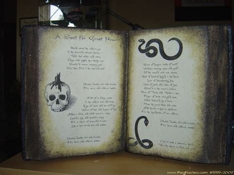 How To Make A Witchs Spell Book By Ghostess Halloween Spell Book