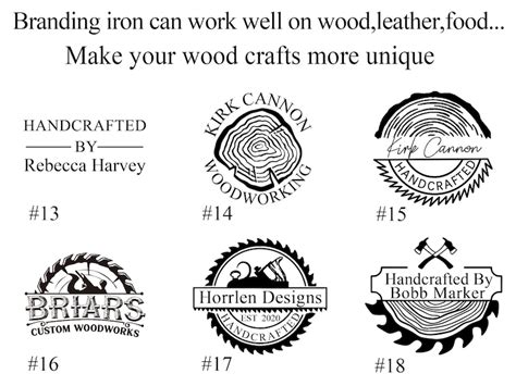 Custom Logo Branding Iron For Wood Electric Wood Burning Etsy