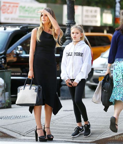 Heidi klum, daughter leni and mother erna klum (photo by marcel thomas/filmmagic). Heidi Klum With Her Daughter - Shopping in Tribeca in NY ...