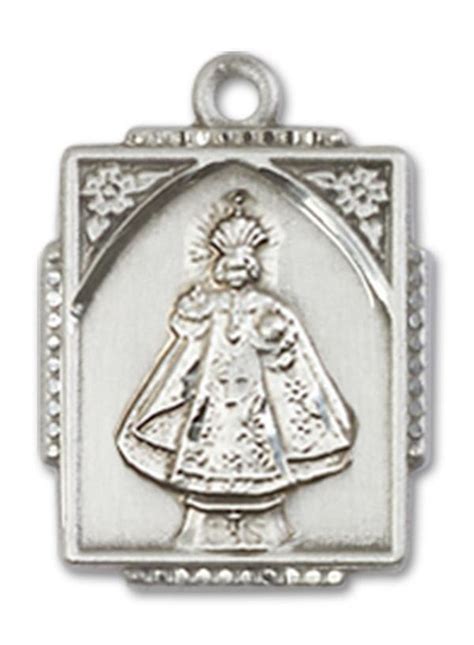 Infant Of Prague Medal In Fine Pewter 58 Your Choice Of Chain 3425