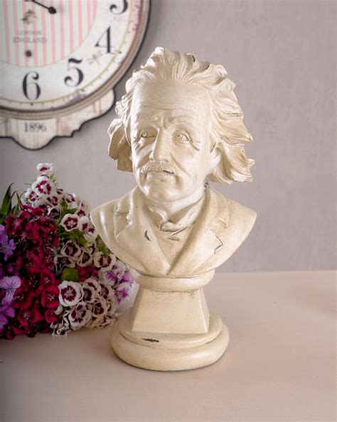 Albert Einstein Buste Staue Bureau Physicien 24 Cm Haut Figurine