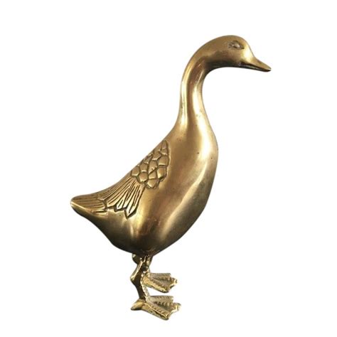 Vintage Brass Duck Chairish