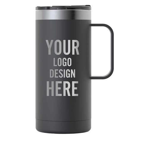 Personalized RTIC 16 Oz Travel Coffee Cup Powder Coated Customize