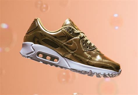 Nike Wmns Air Max 90 Metallic Gold Releasing This Week •