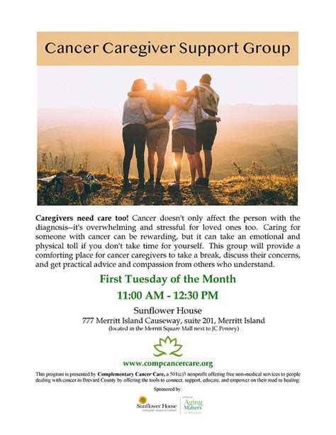 Cancer Caregiver Support Group Sponsored By Cancer Care Centers Of