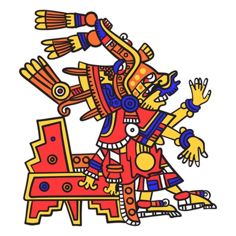 God Aztec Color Xochiquetzal Transparent Png And Svg Vector File
