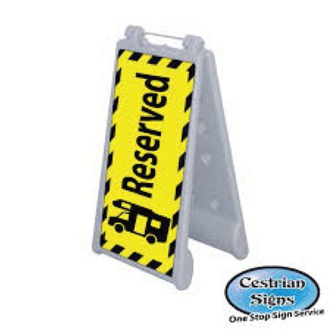 Reserved Motorhome Water Base A Board Sign Cestrian Signs