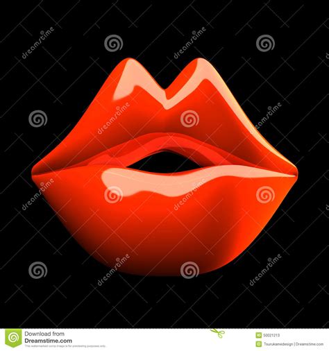Kissing Red Lips Stock Illustration Illustration Of Lips 50021213