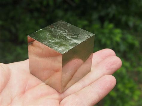 Large Pyrite Crystal Cube Navajun Spain 288 Grams Pyrite Crystal
