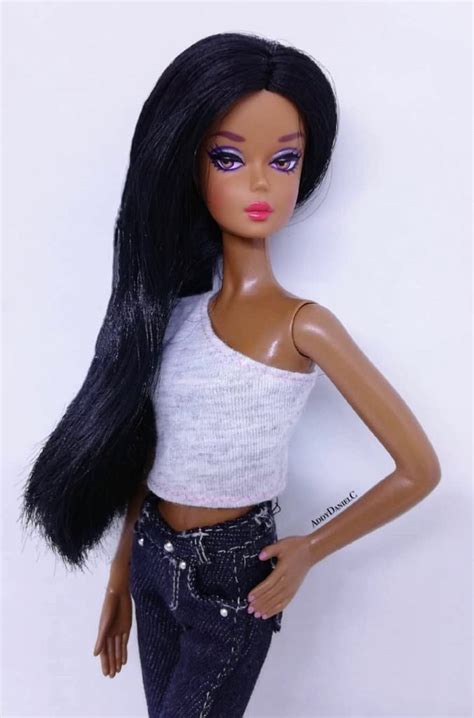 Pin By Olga Vasilevskay On Silkstone Barbie Dolls In 2020 Fashion Fashion Dolls Black Doll