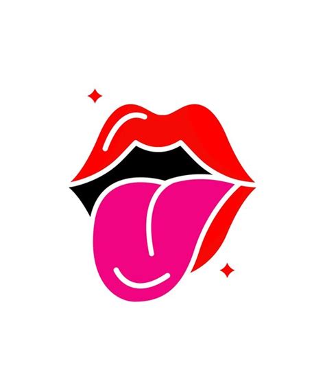 Premium Vector Female Mouths Teeth Tongue Lips Red Lipstick Various