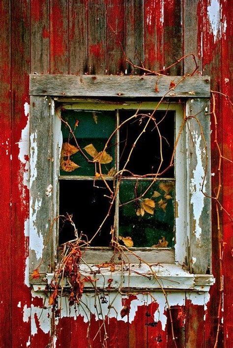 Old Red Barn Window Old Windows Windows And Doors Country Barns